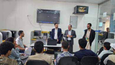 البخيتي يطلع على أعمال التوسعة لمعامل كلية الحاسوب في جامعة صنعاء