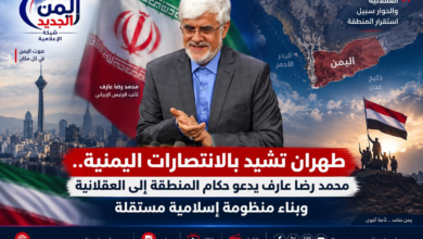 شبكة اليمن الجديد الإعلامية: طهران تشيد بالانتصارات اليمنية.. محمد رضا عارف يدعو حكام المنطقة إلى العقلانية وبناء منظومة إسلامية مستقلة