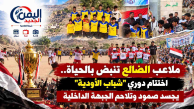 شبكة اليمن الجديد الإعلامية: ملاعب الضالع تنبض بالحياة.. اختتام دوري "شباب الأودية" يجسد صمود وتلاحم الجبهة الداخلية